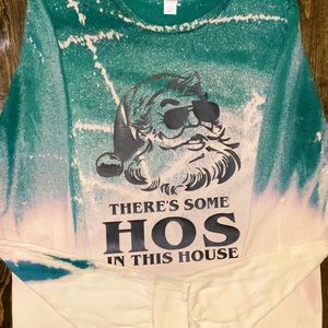 Long sleeve bleached Christmas shirts available!